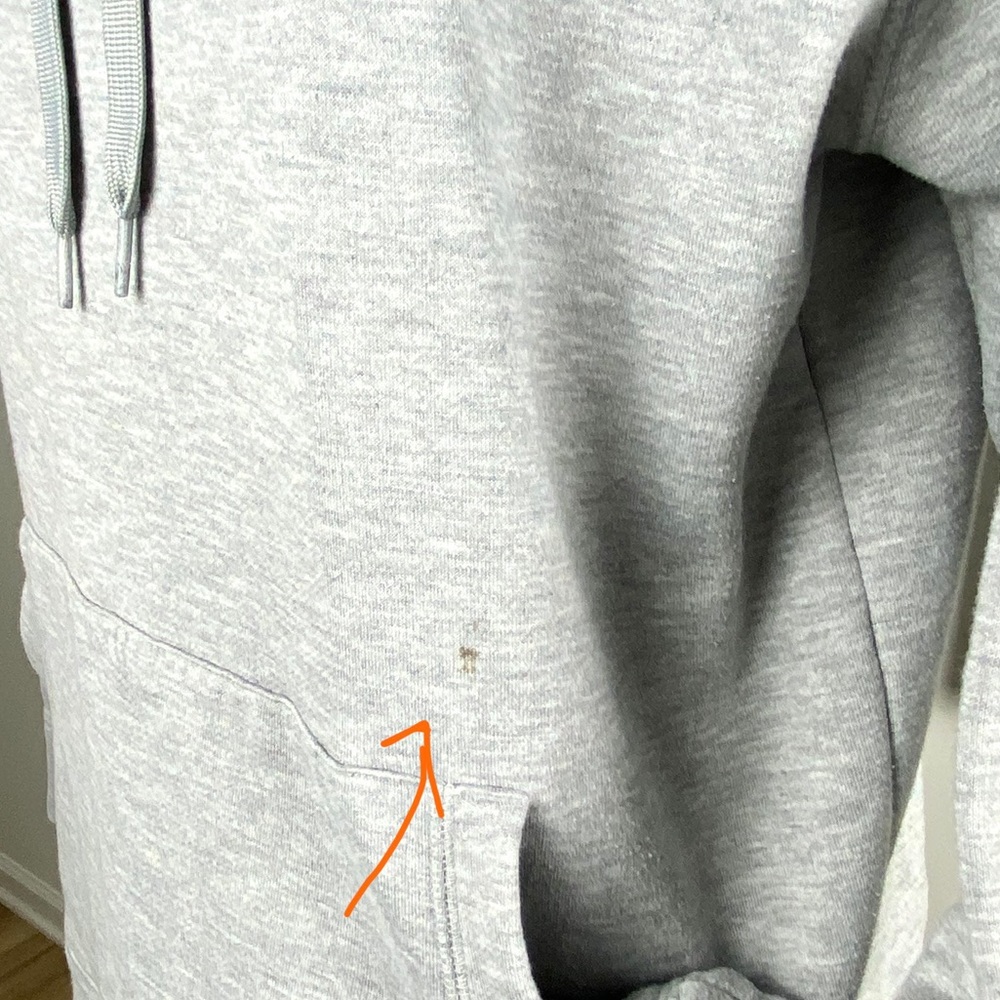 Athleta Incline Hoodie Gray M Super Soft spot - Picture 6 of 9